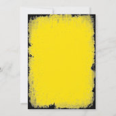 Invitation PRÉCAUTION au-dessus de l'anniversaire de colline (Dos)