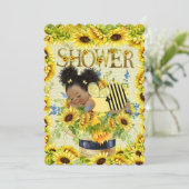 Invitation Précieuse au Baby shower (Debout devant)