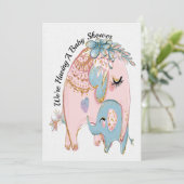 Invitation Précieuse au Baby shower (Debout devant)