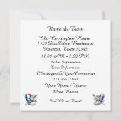 Invitation Précieux cigogne et Gnome (Dos)