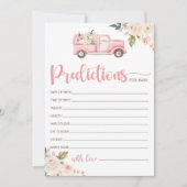 Invitation Prédiction citrouille Baby shower Camion Pour Cart (Devant)