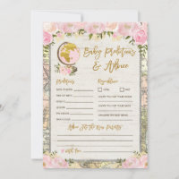 Prédictions et conseils Baby shower de voyage Cart