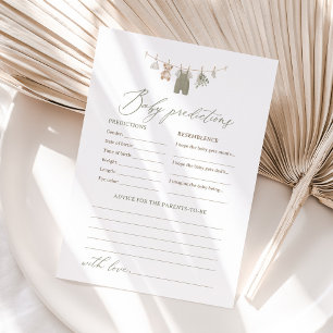 Invitation Prédictions et Conseils de Vêtements de Bébé Bohèm