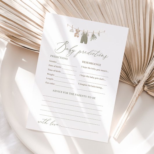 Invitation Prédictions et Conseils de Vêtements de Bébé Bohèm