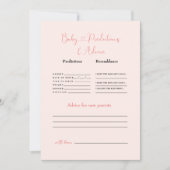 Invitation Prédictions et conseils pour bébés brouillés (Devant)