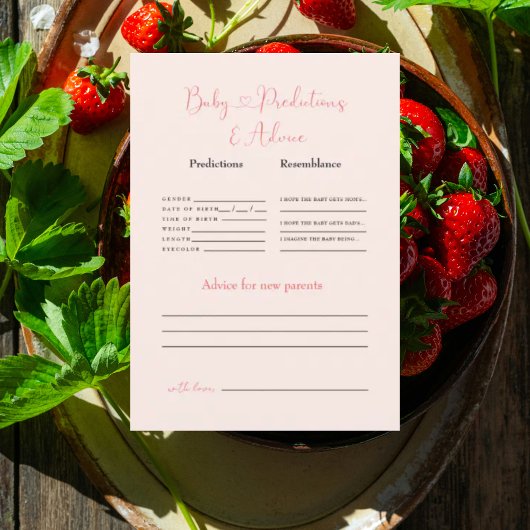 Invitation Prédictions et conseils pour bébés brouillés