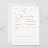 Invitation Prédictions et conseils sur le Baby shower de la L (Devant)