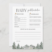 Invitation Prédictions et conseils sur le Baby shower des mon (Devant)