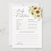 Invitation Prédictions et conseils sur le Baby shower du tour (Devant)