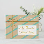 Invitation préférée de partie de choses (Debout devant)