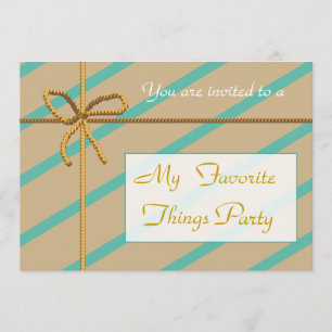 Invitation préférée de partie de choses