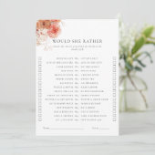 Invitation Préférerait-Elle Chuter Floral Jeu De Douche Maria (Debout devant)