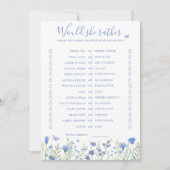 Invitation Préférerait-elle Fête des mariées Game Card (Devant)