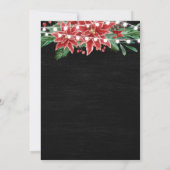 Invitation Pregancy Holiday Chalkboard Poinsettia | Photo (Dos)