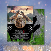 Invitation Prehistoric Dinosaur T-rex Birthday Party