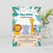 Invitation Premier anniversaire 1er anniversaire (Debout devant)