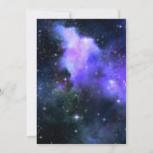 Invitation Premier Anniversaire Astronaut de l'espace Planète (Dos)