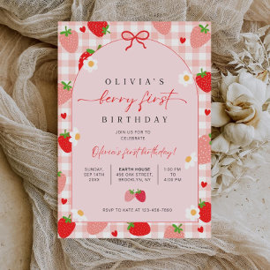 Invitation premier anniversaire Berry, 1er anniver