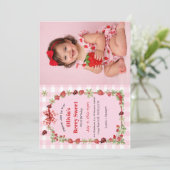 Invitation Premier anniversaire Berry Sweet (Debout devant)