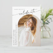 Invitation Premier anniversaire, Boho Photo BIrthday (Debout devant)