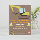 Invitation Premier anniversaire Boys de construction (Debout devant)