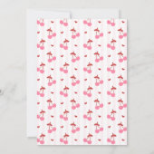 Invitation Premier anniversaire Cerise (Dos)