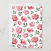 Invitation Premier anniversaire Citrouille et fête florale ro (Dos)