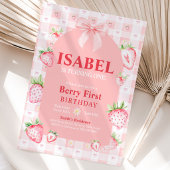 Invitation Premier Anniversaire Coquette Berry