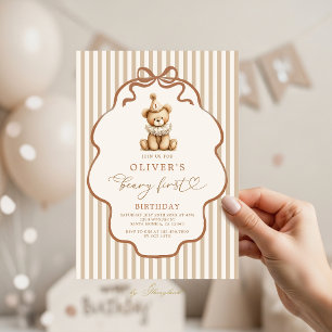 Invitation Premier anniversaire de Beary