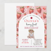 Invitation Premier anniversaire de Berry (Devant / Derrière)