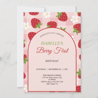 Invitation Premier Anniversaire de Berry 1er Anniversaire Fra