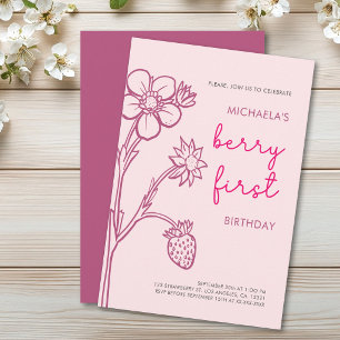 Invitation Premier anniversaire de Berry 1er anniversaire fra