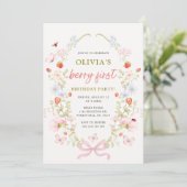 Invitation Premier anniversaire de Berry First Strawberry (Debout devant)