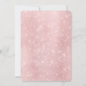 Invitation Premier anniversaire de Blush Pink et Burgundy (Dos)