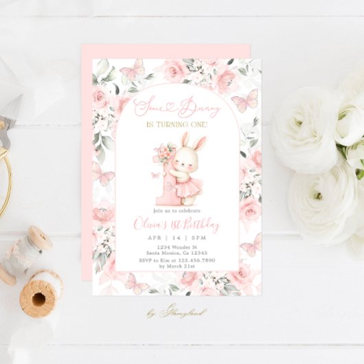 Invitation Premier anniversaire de Bunny