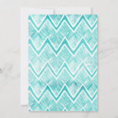 Invitation Premier anniversaire de Cactus Aquarelle Mint Cora (Dos)