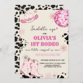 Invitation Premier anniversaire de Disco Western (Devant / Derrière)