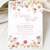 Invitation Premier Anniversaire de Fée