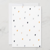 Invitation Premier Anniversaire de fête Snail Rainbow Cute Pa (Dos)