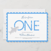 Invitation Premier anniversaire de Fierce One Blue White Shar (Devant)