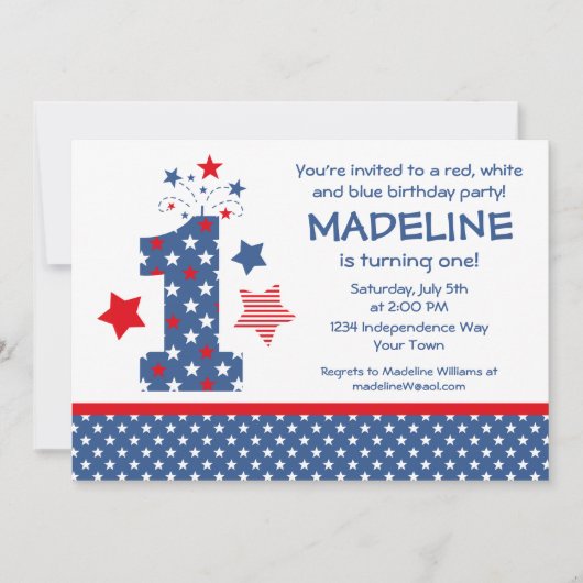 Invitation Premier anniversaire de Firecracker (Devant)