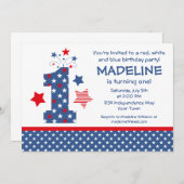 Invitation Premier anniversaire de Firecracker (Devant / Derrière)