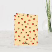 Invitation Premier anniversaire de fraise (Dos)