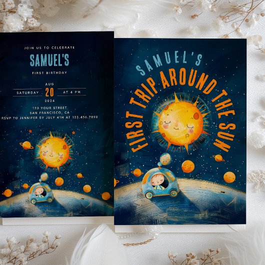 Invitation Premier anniversaire de Galactique : Célébration d