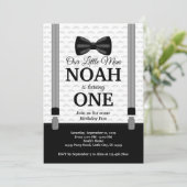 Invitation Premier anniversaire de garçon d'invitation (Debout devant)
