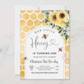 Invitation Premier anniversaire de Honey Bee (Devant)