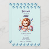 Invitation Premier anniversaire de James (Devant / Derrière)