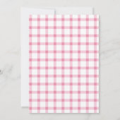 Invitation Premier anniversaire de la Citrouille rose Bow (Dos)