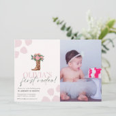 Invitation Premier anniversaire de la cowgirl occidentale (Debout devant)