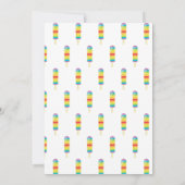 Invitation Premier anniversaire de la fête de la piscine d'ét (Dos)